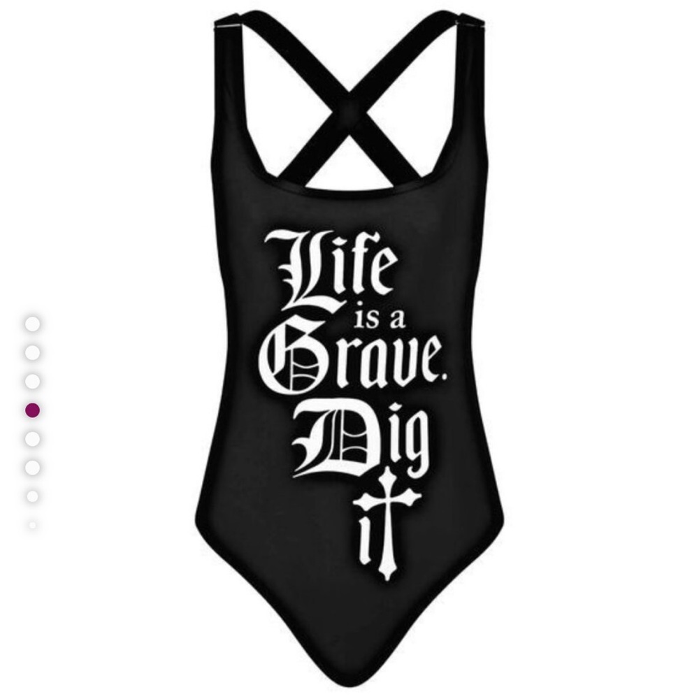 Killstar Black One Piece Swimsuit